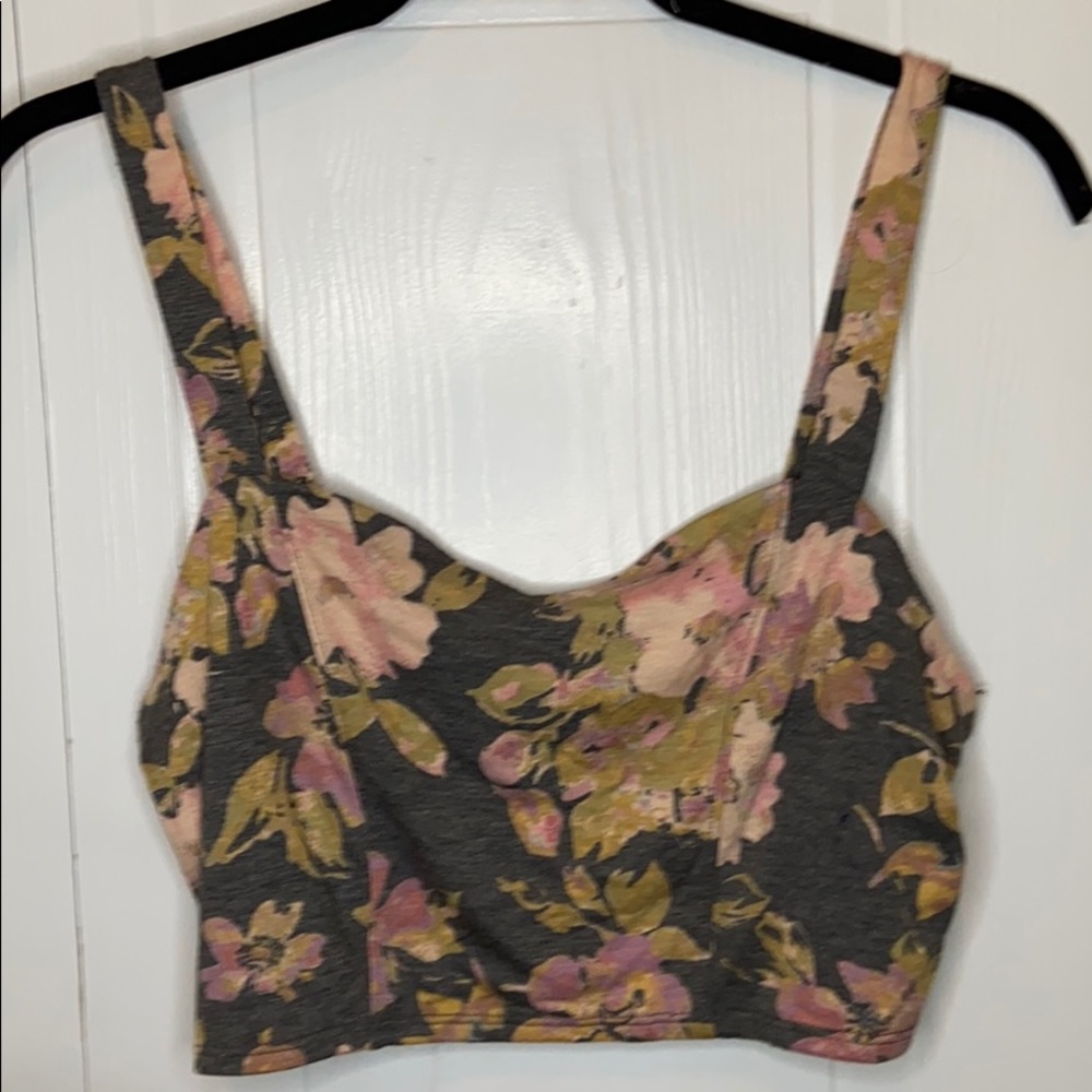 KIRRA floral crop top with bow back detailing